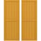 Ekena Millwork Americraft 6-Board Exterior Wood 2 Equal Panel Framed Board-n-Batten Shutters, ARW101BF621X37TUH, PR ARW101BF621X37TUH - alternate 1